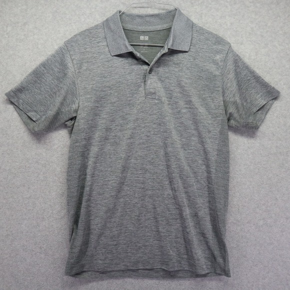 Uniqlo Other - Uniqlo Polo Shirt Mens Small‎ Performance Golf Breathable Gray Short Sleeve